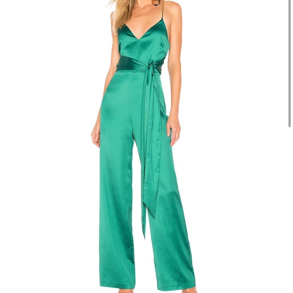 H:ours Sienna Silky Gold Chain Jumpsuit